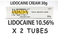 ANESTEN-2 tubes! 10.56% Lidocaine Cream(60g)