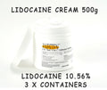 ANESTEN-3 containers(1,500g) 10.56% Lidocaine Cream